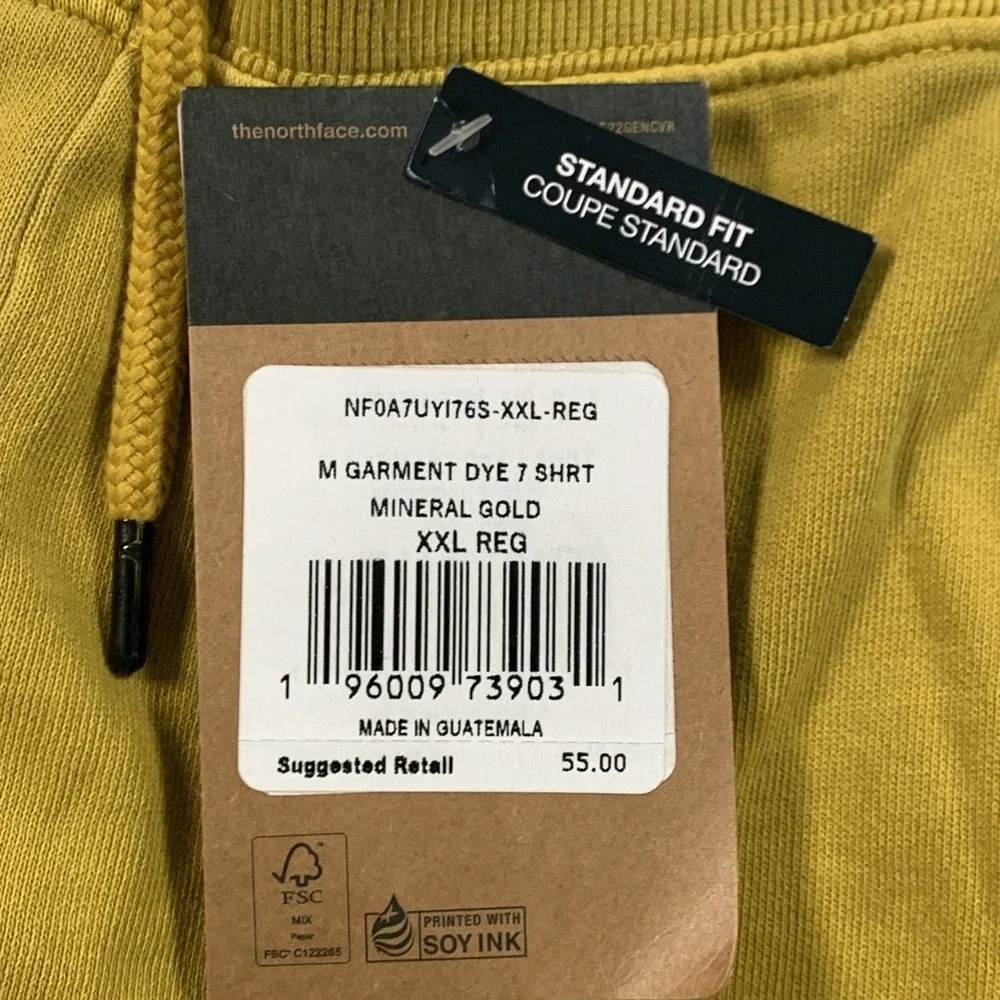 The North Face TNF Men's Mineral Gold‎ Garment Dye 7